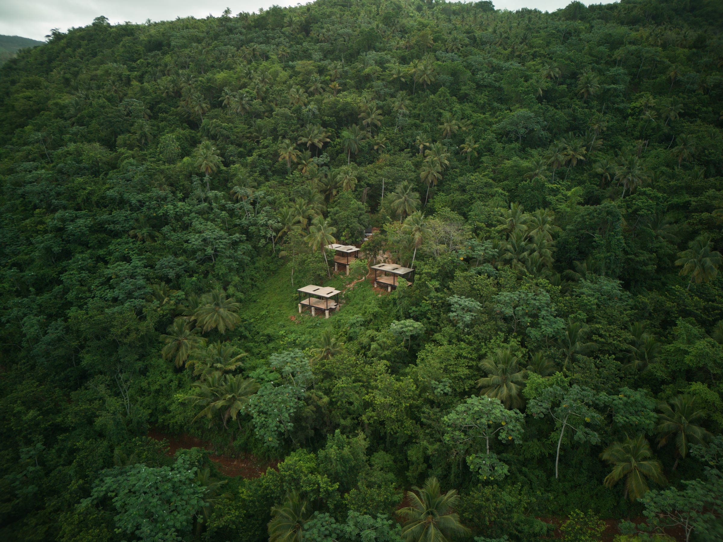 Lifted villas tucked into the jungle above El Valle